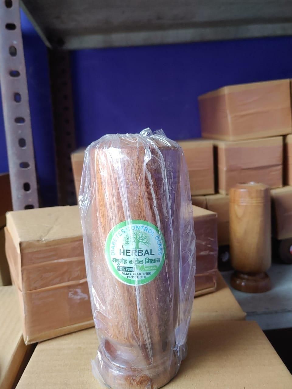 Sugar Balance Wooden Water Glass (100% Natural)