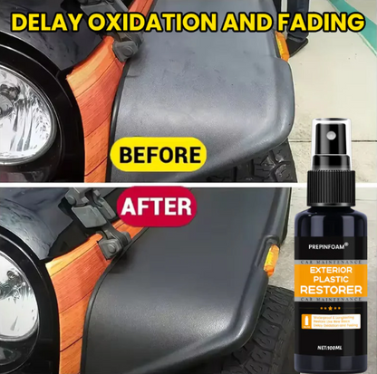 🚗✨ PREPINFOAM Exterior Plastic Restorer Spray 🚗✨ ( BUY 1 GET 1 FREE)