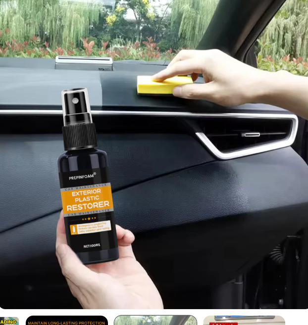 🚗✨ PREPINFOAM Exterior Plastic Restorer Spray 🚗✨ ( BUY 1 GET 1 FREE)