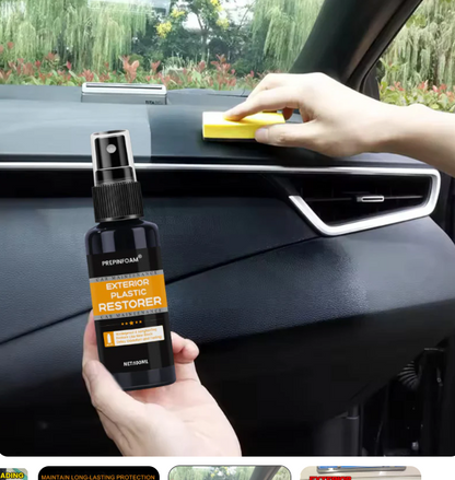🚗✨ PREPINFOAM Exterior Plastic Restorer Spray 🚗✨ ( BUY 1 GET 1 FREE)