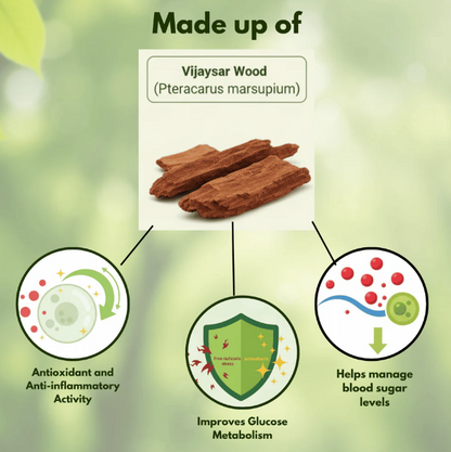 Sugar Balance Wooden Water Glass (100% Natural)