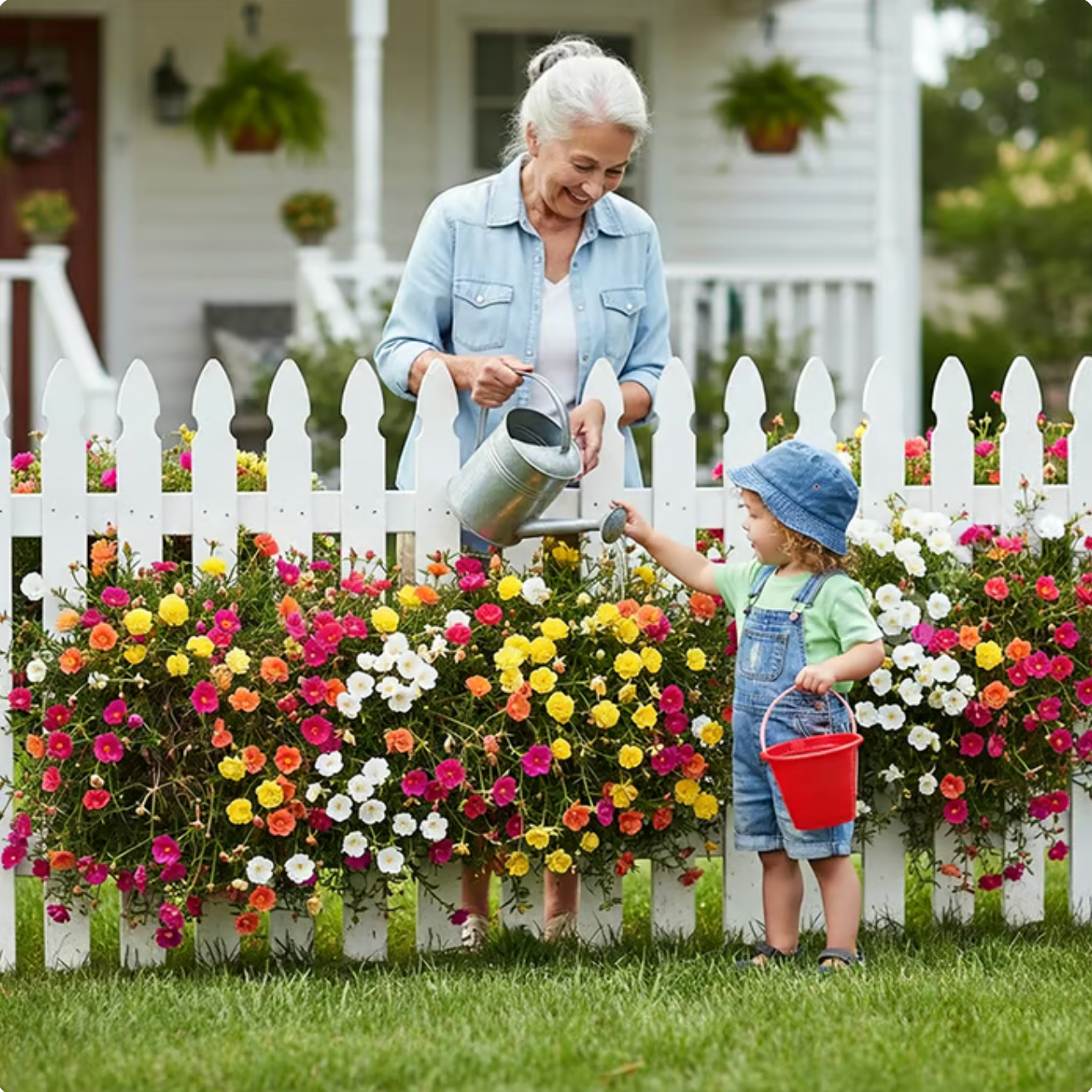 💫🌸BUY 1 GET 1 FREE | Moss Rose🌿Perennial Flower Seeds With Free-Plant Growth Supplement