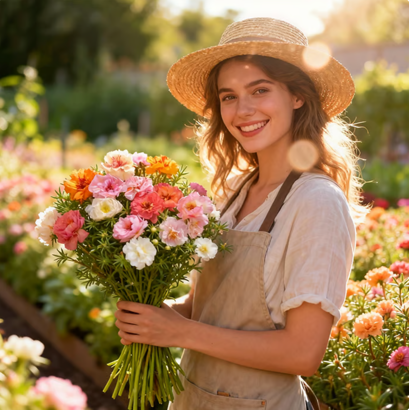 💫🌸BUY 1 GET 1 FREE | Moss Rose🌿Perennial Flower Seeds With Free-Plant Growth Supplement